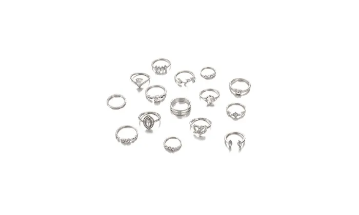 15 Piece /Set Women Punk Vintage Knuckle Rings