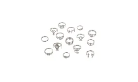 15 Piece /Set Women Punk Vintage Knuckle Rings