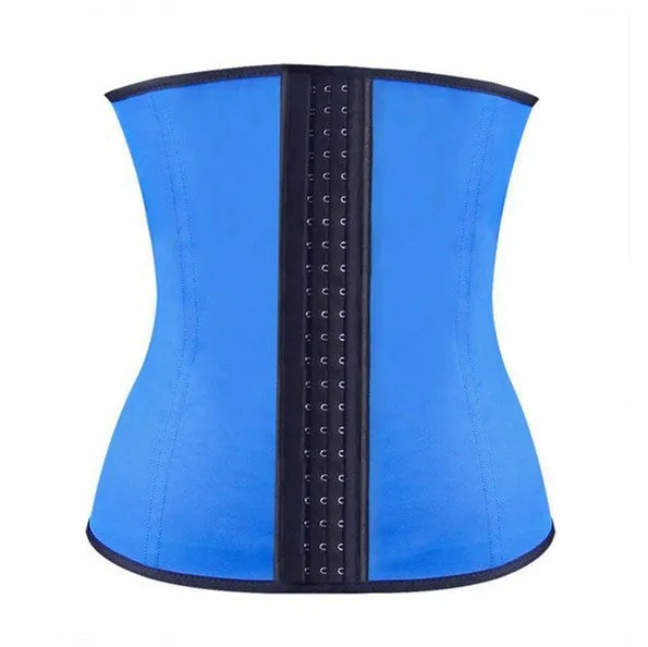 2016 Hot Body Shapers Latex Waist Cincher Waist Trainer Corsets Underbust Waist Corsets 9 Steel Bones Slim Belt Fajas Plus Size