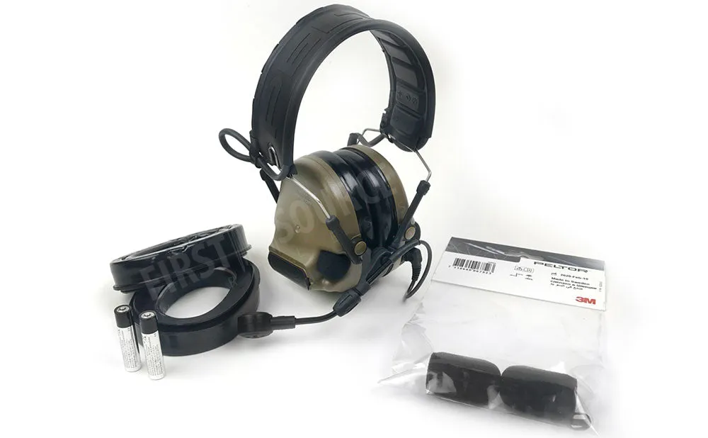 3M PELTOR ComTac VI NIB Hearing Defender No Comms Headset MT20H682FB-09N CYS, Coyote Brown, Headband 915 MHz