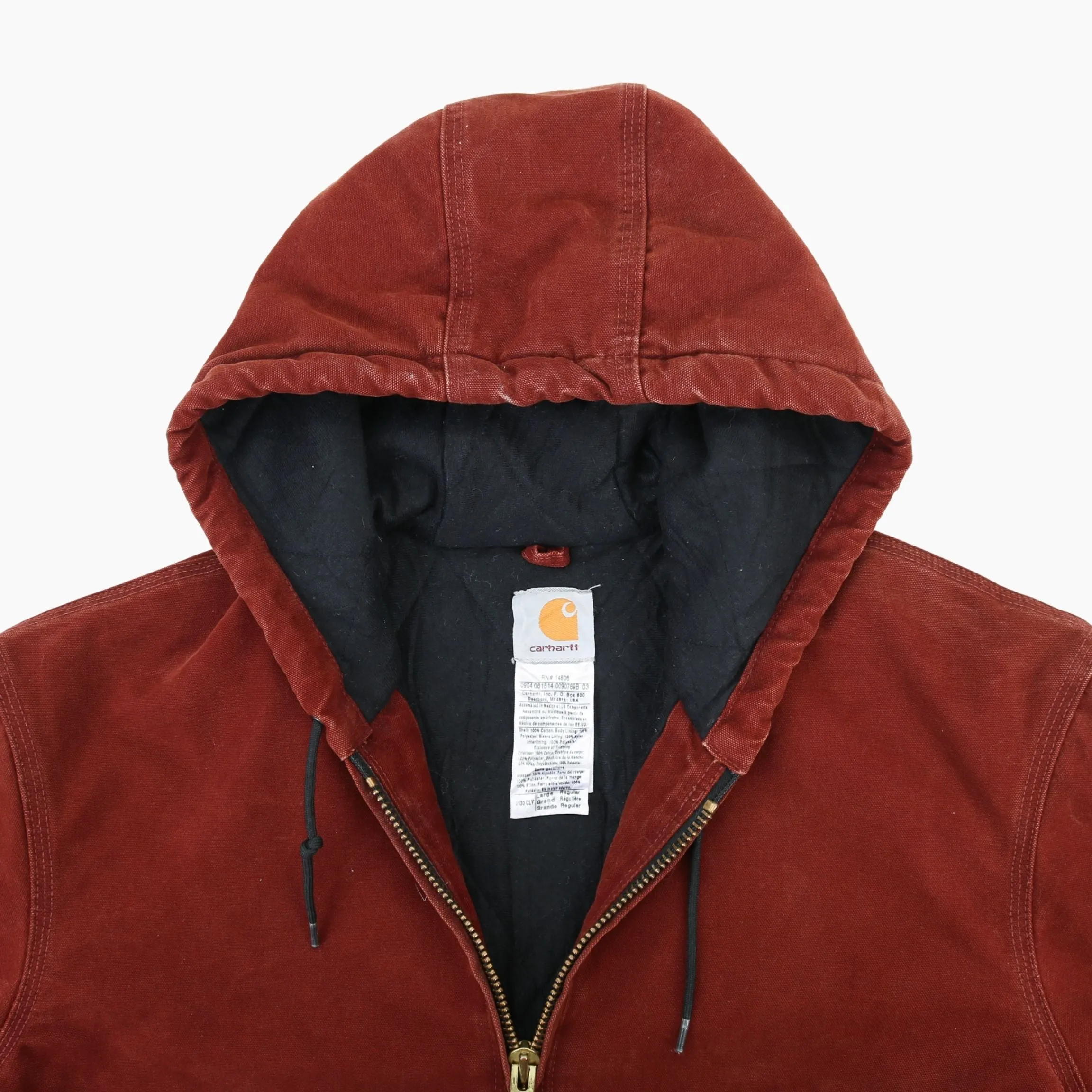 Active Hooded Jacket - Washed Maroon