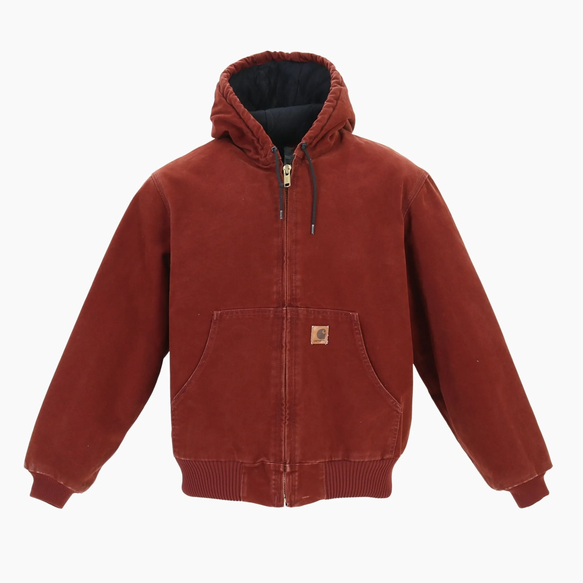 Active Hooded Jacket - Washed Maroon