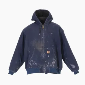 Active Hooded Jacket - Washed Navy