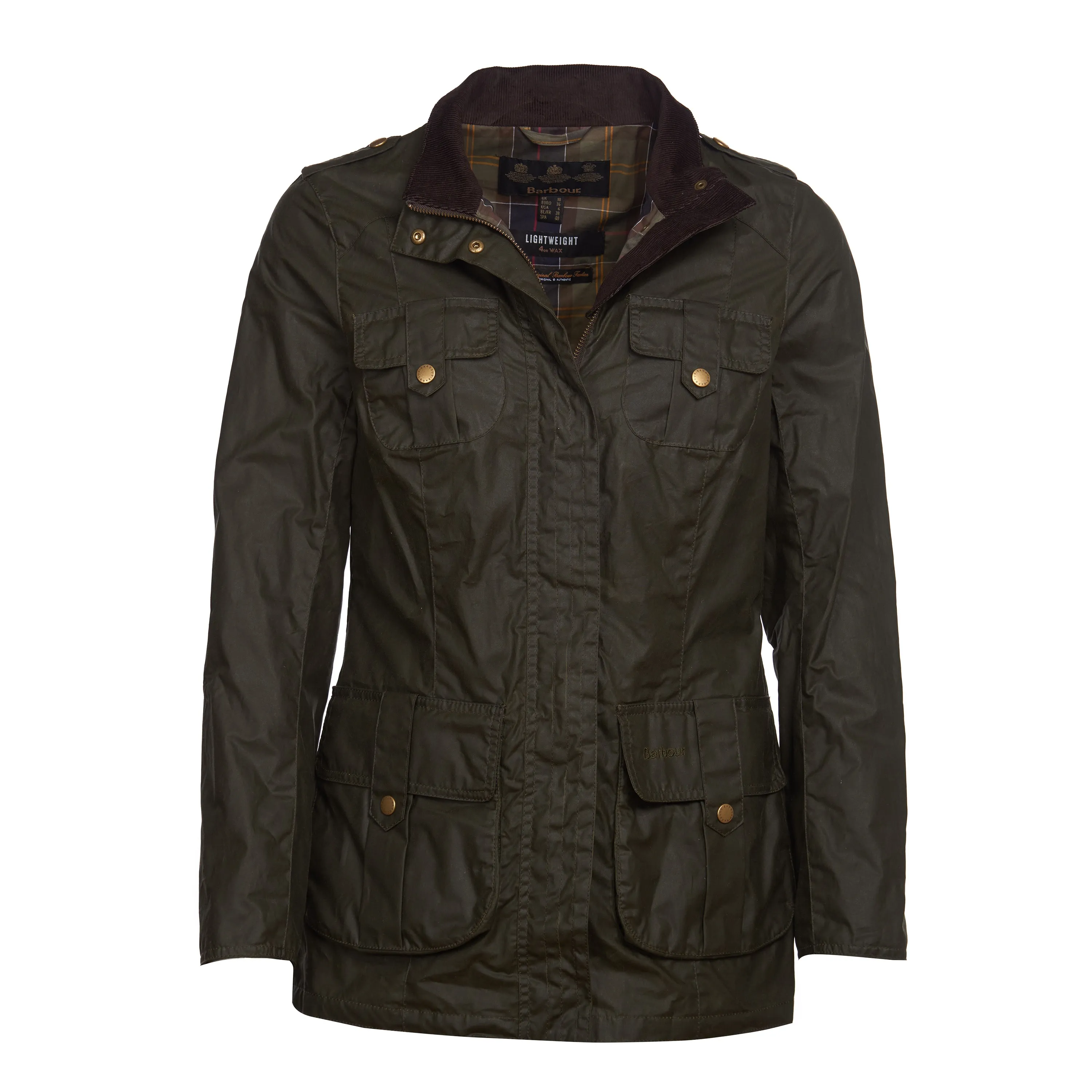 Barbour Women&#x27;s Flowerdale Wax Jacket Archive Olive | Buy Barbour Women&#x27;s Flowerdale Wax Jacket Archive Olive here | Outnorth