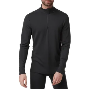 Basic top Helly Hansen Lifa Merino Midweight 1/2 Zip Base Layer, black