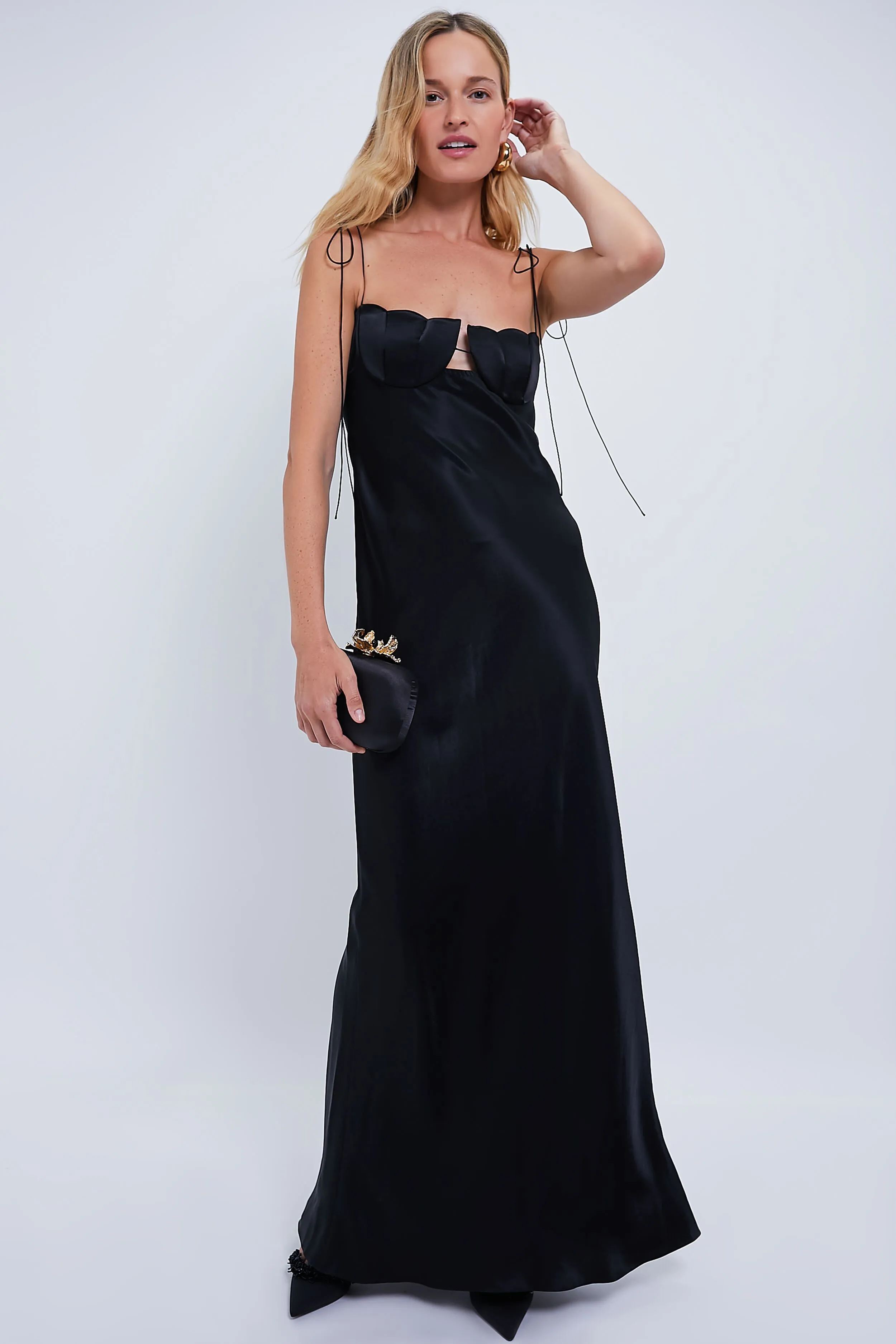 Black Tulip Maxi Dress