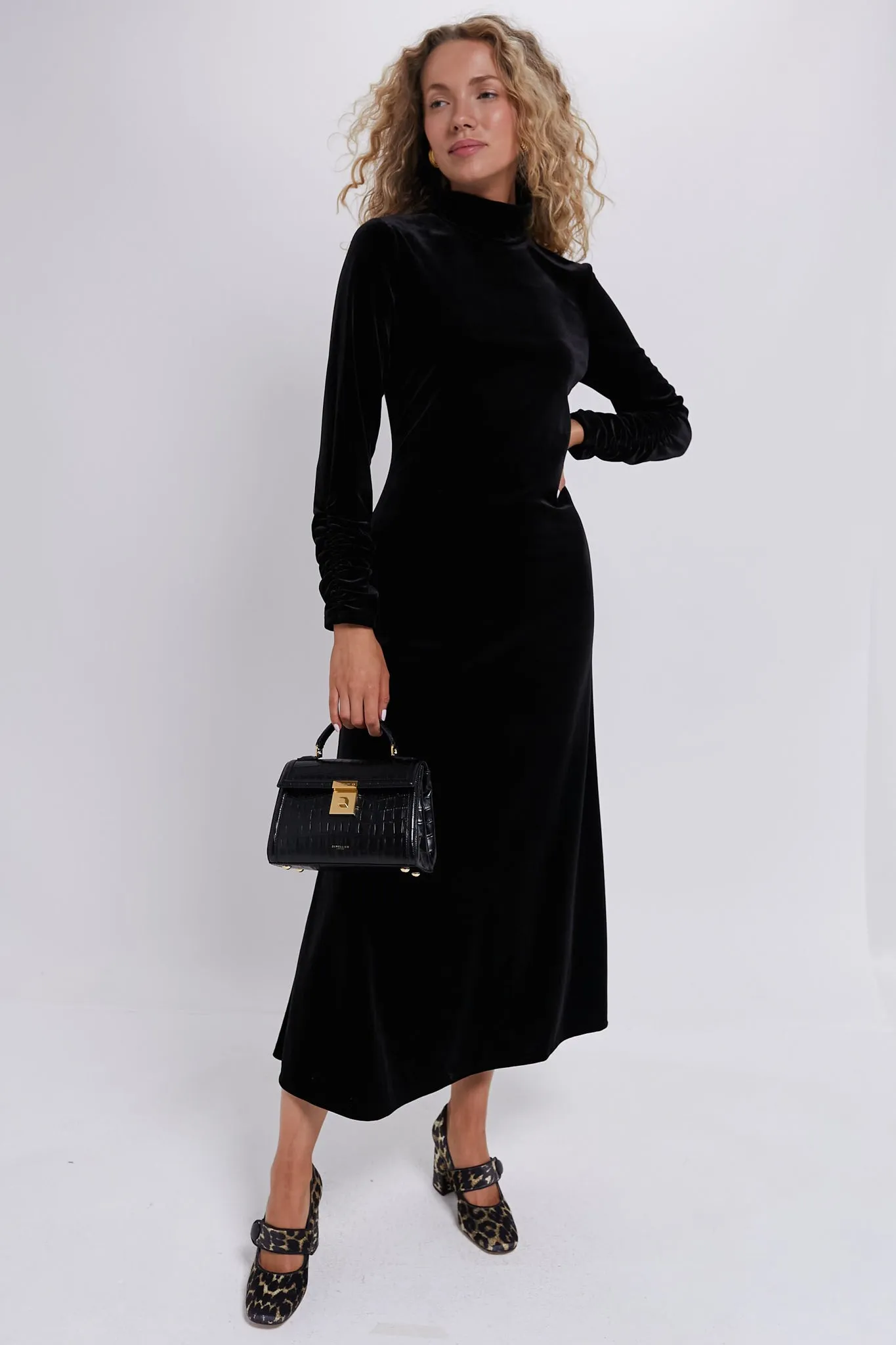 Black Velvet Suzie Dress