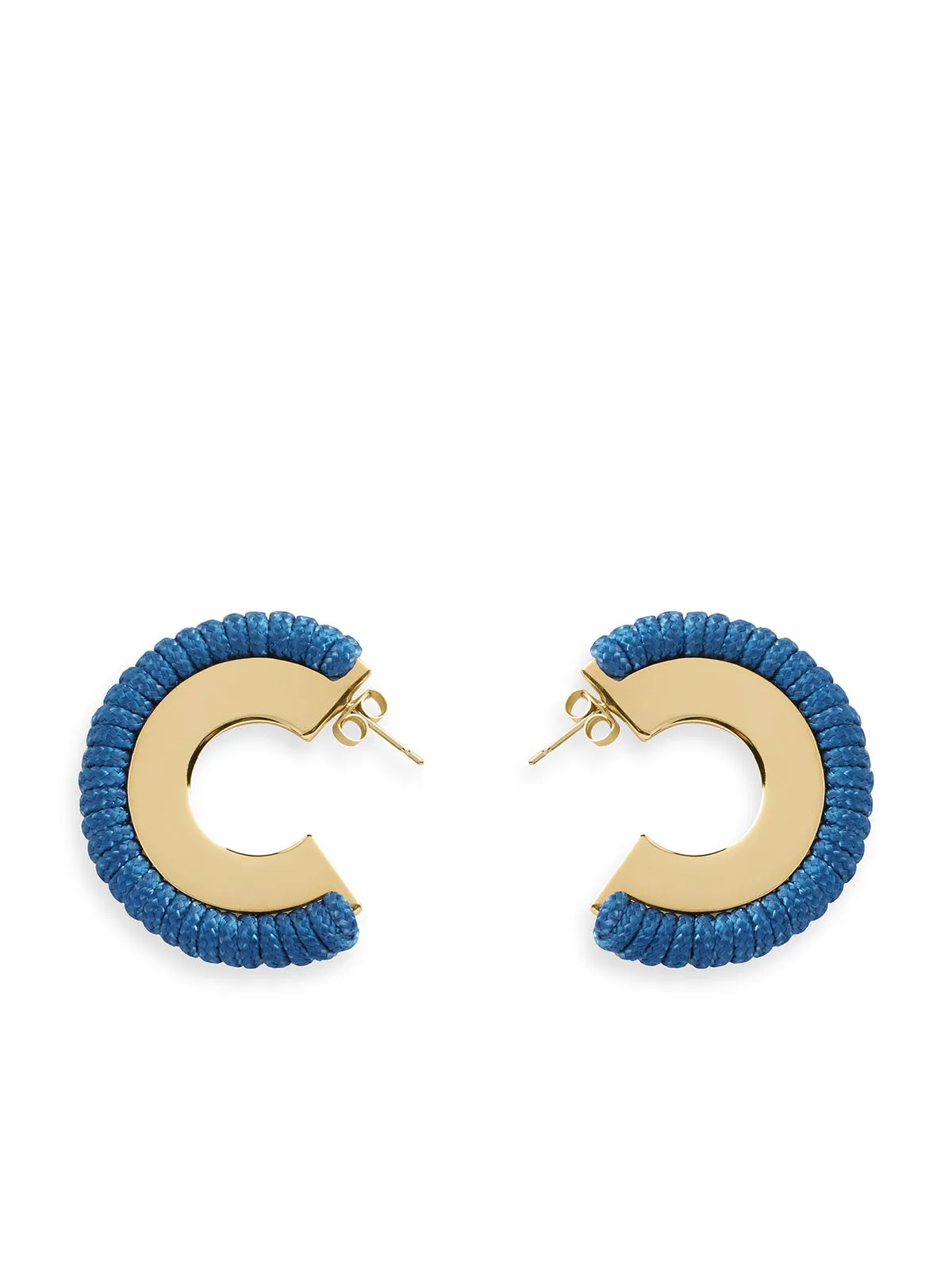 Blue La Playa Hoop Earrings