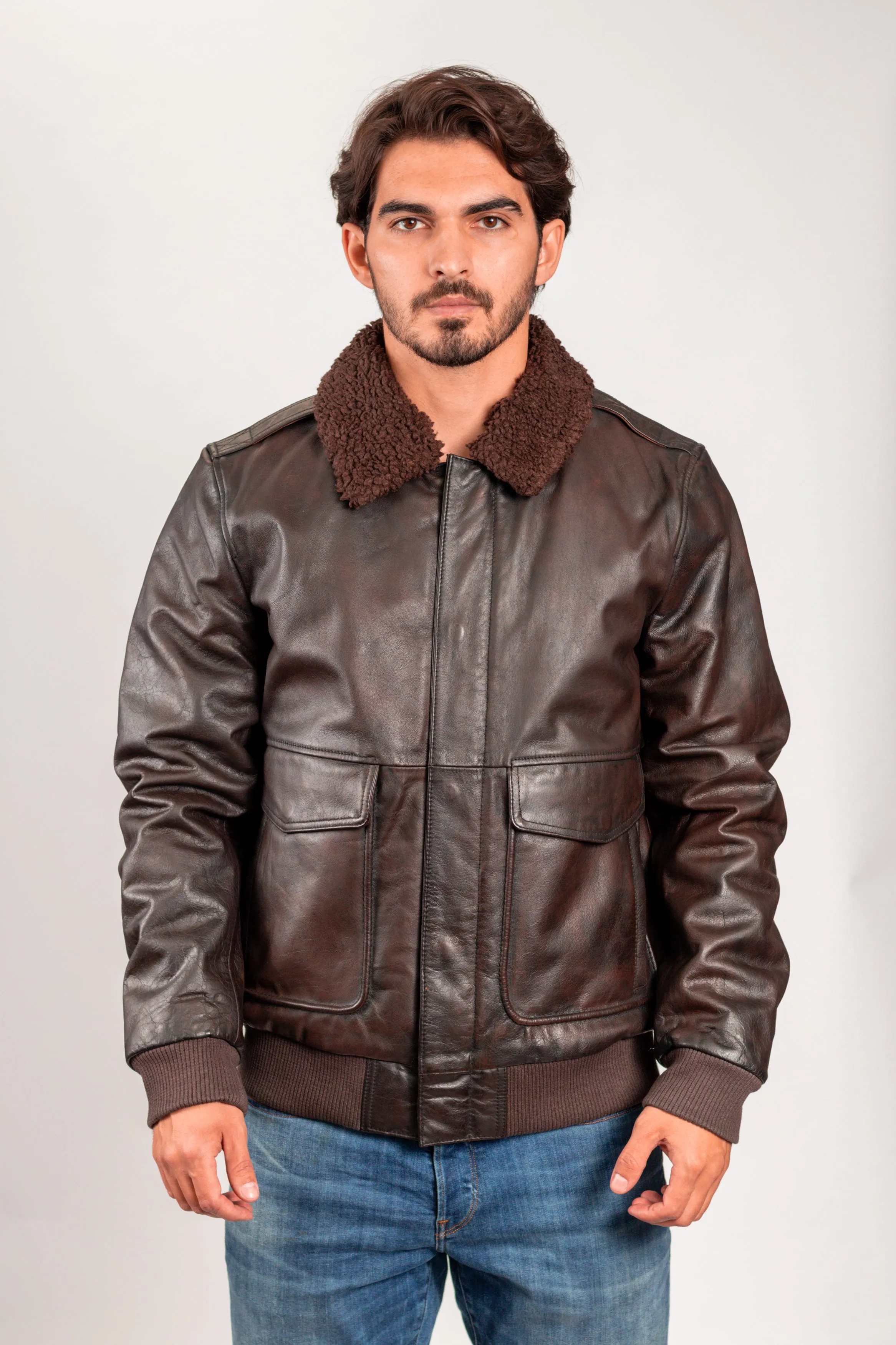 Bomber Men's Fashion Leather Jacket