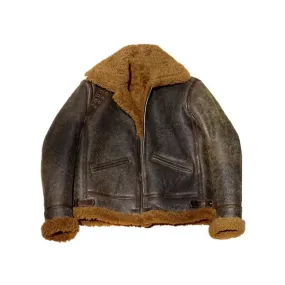 Brown B3 Bomber Shearling Jacket