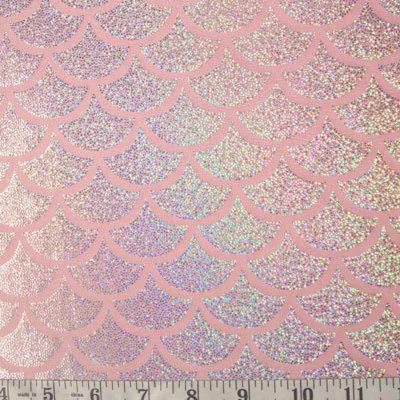 Children's Pink or White Mermaid Scales Bell Bottoms