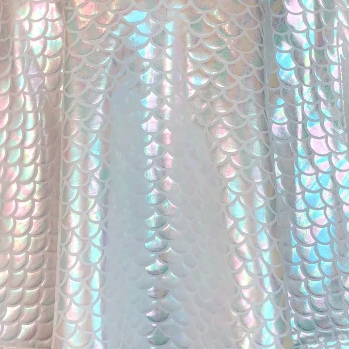 Children's Pink or White Mermaid Scales Bell Bottoms