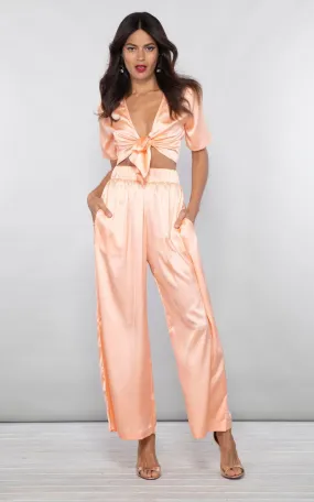 Chinchilla Trousers In Peach