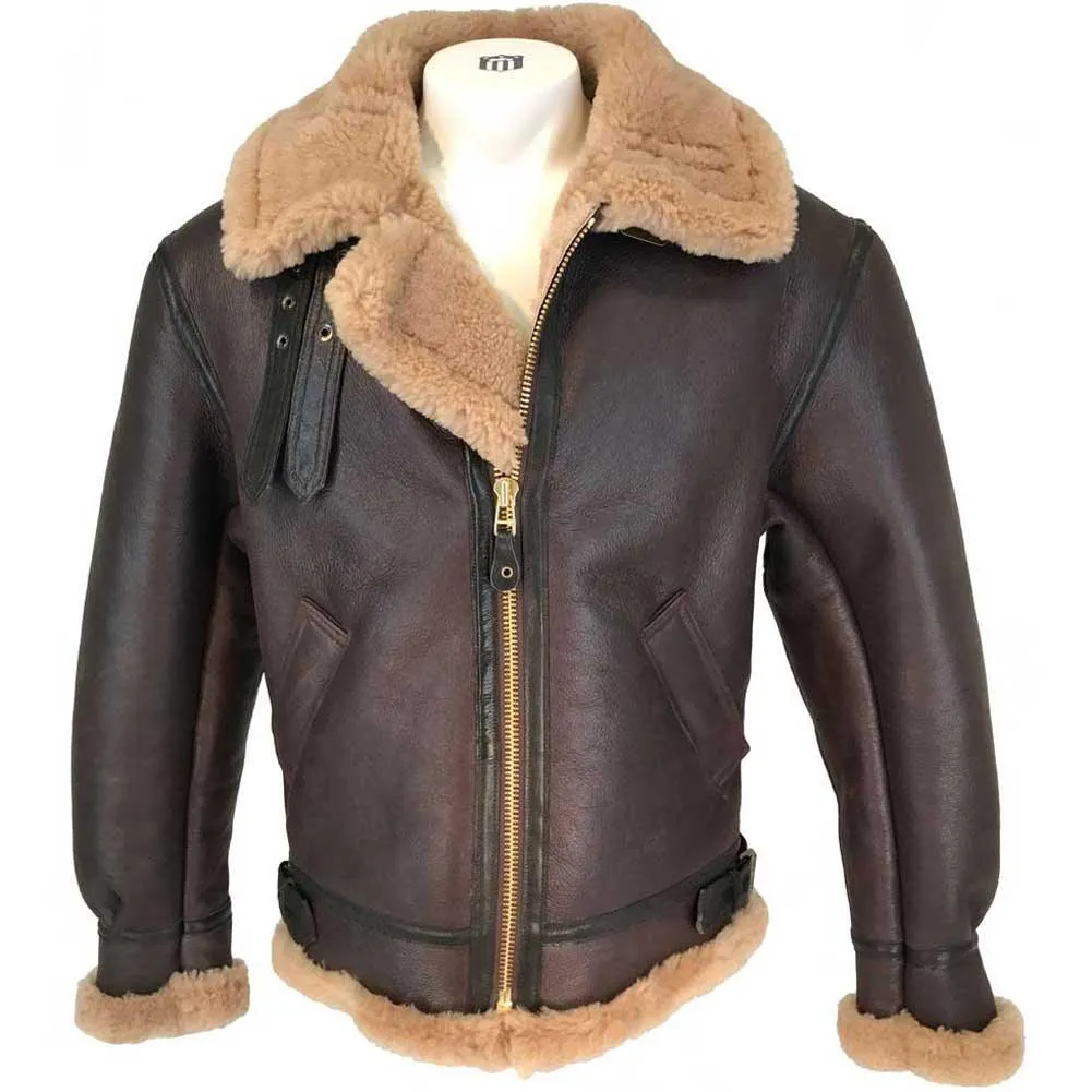 Cockpit USA Mens Spitfire B-3 Sheepskin Bomber Jacket SIZE 38 Final Sale - Ships Same Day