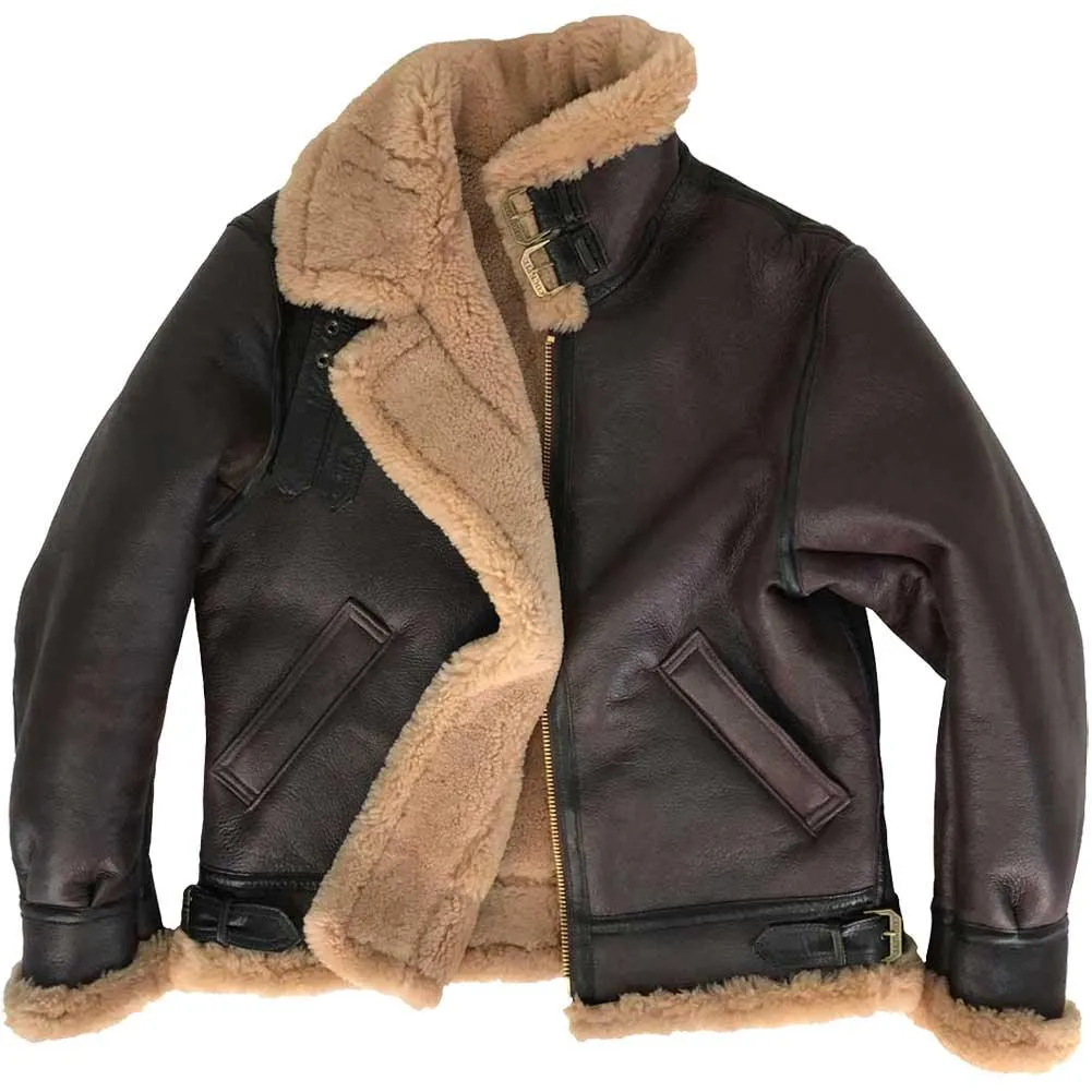 Cockpit USA Mens Spitfire B-3 Sheepskin Bomber Jacket SIZE 50 Final Sale - Ships Same Day