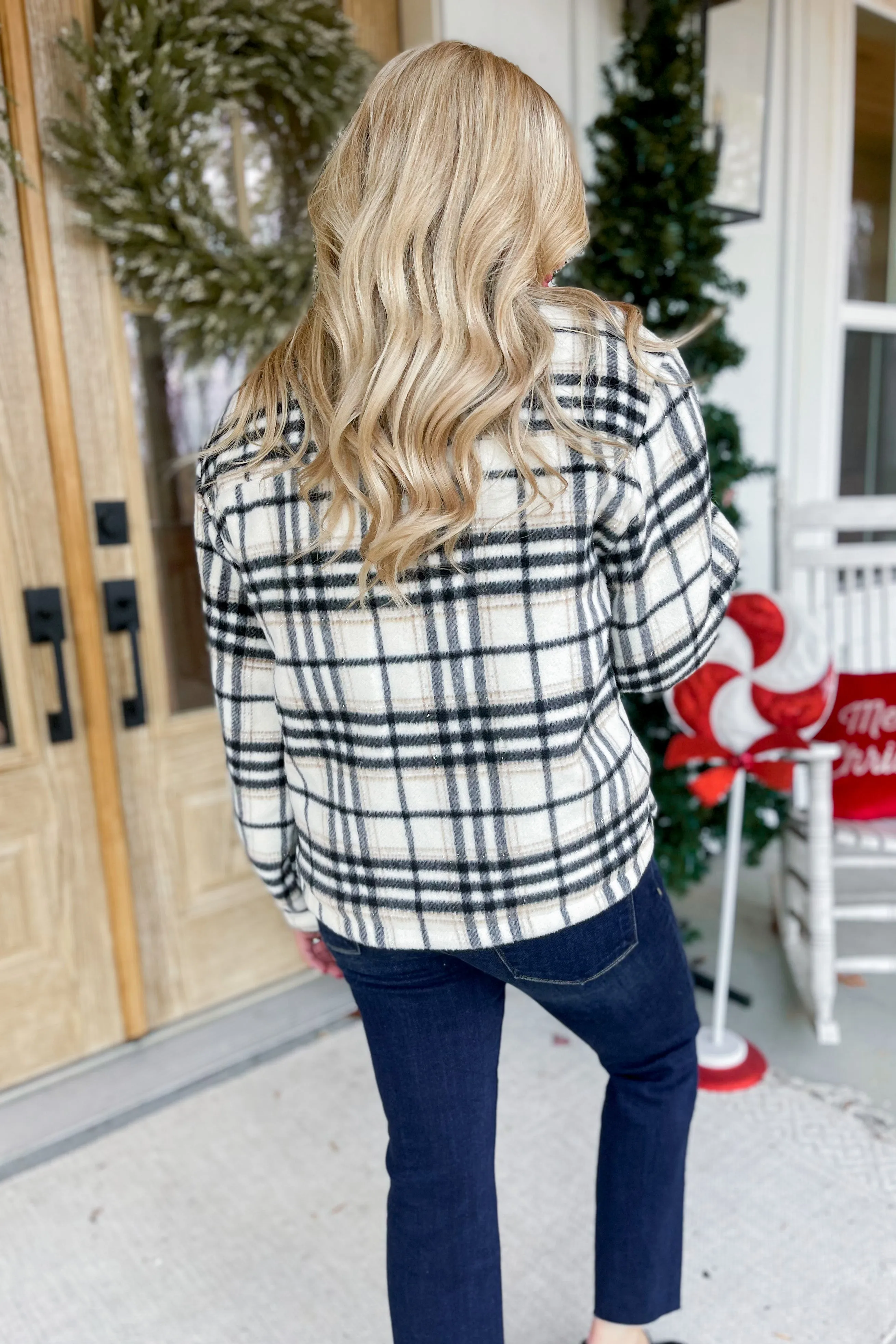 *DOORBUSTER* Bolton Long Sleeve Plaid Coat [S-3X]