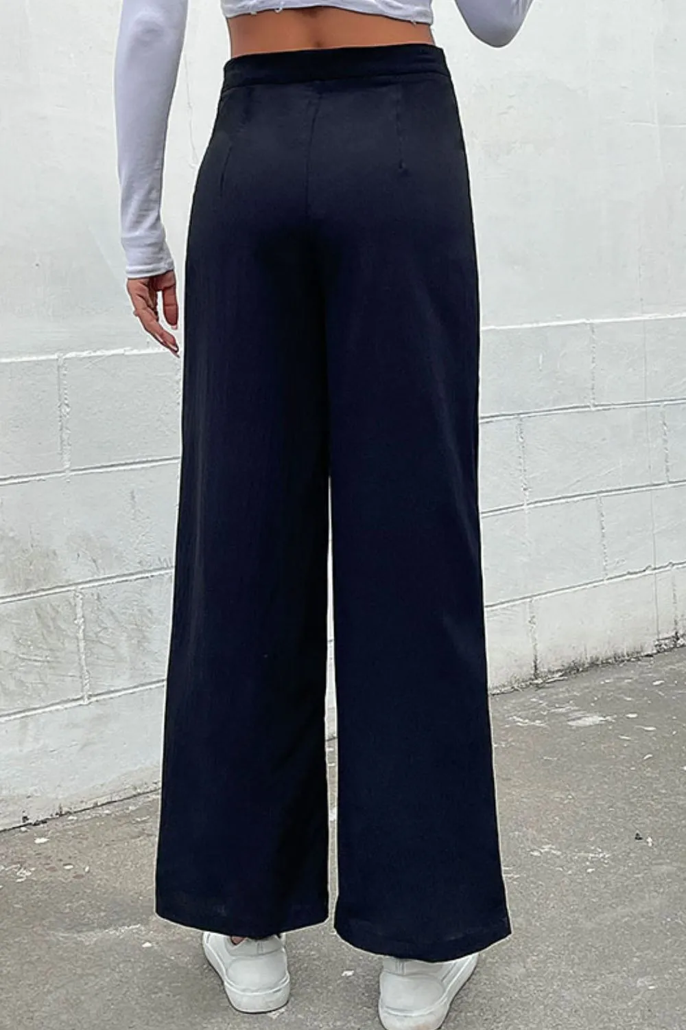 Double Buttoned Sailor Pants, Resort Wide Leg Pants