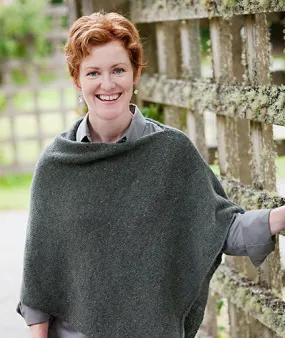 Easy Folded Poncho Using Rowan Felted Tweed