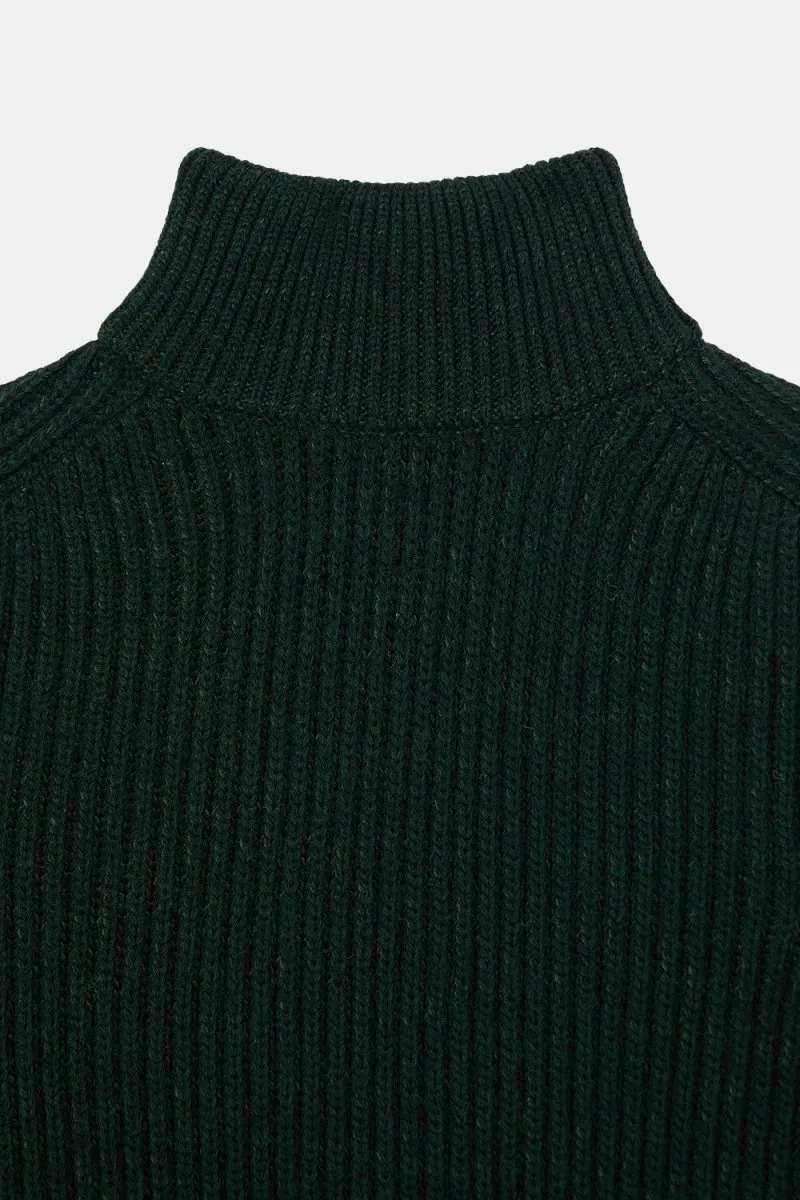 Edwin Roni High Collar Sweatshirt (Kombu Green)