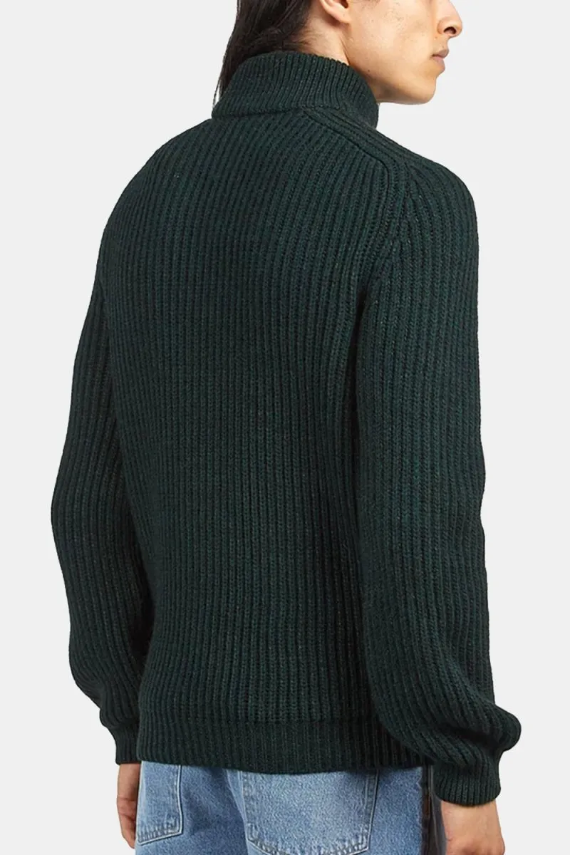 Edwin Roni High Collar Sweatshirt (Kombu Green)