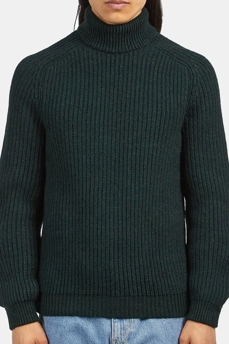 Edwin Roni High Collar Sweatshirt (Kombu Green)