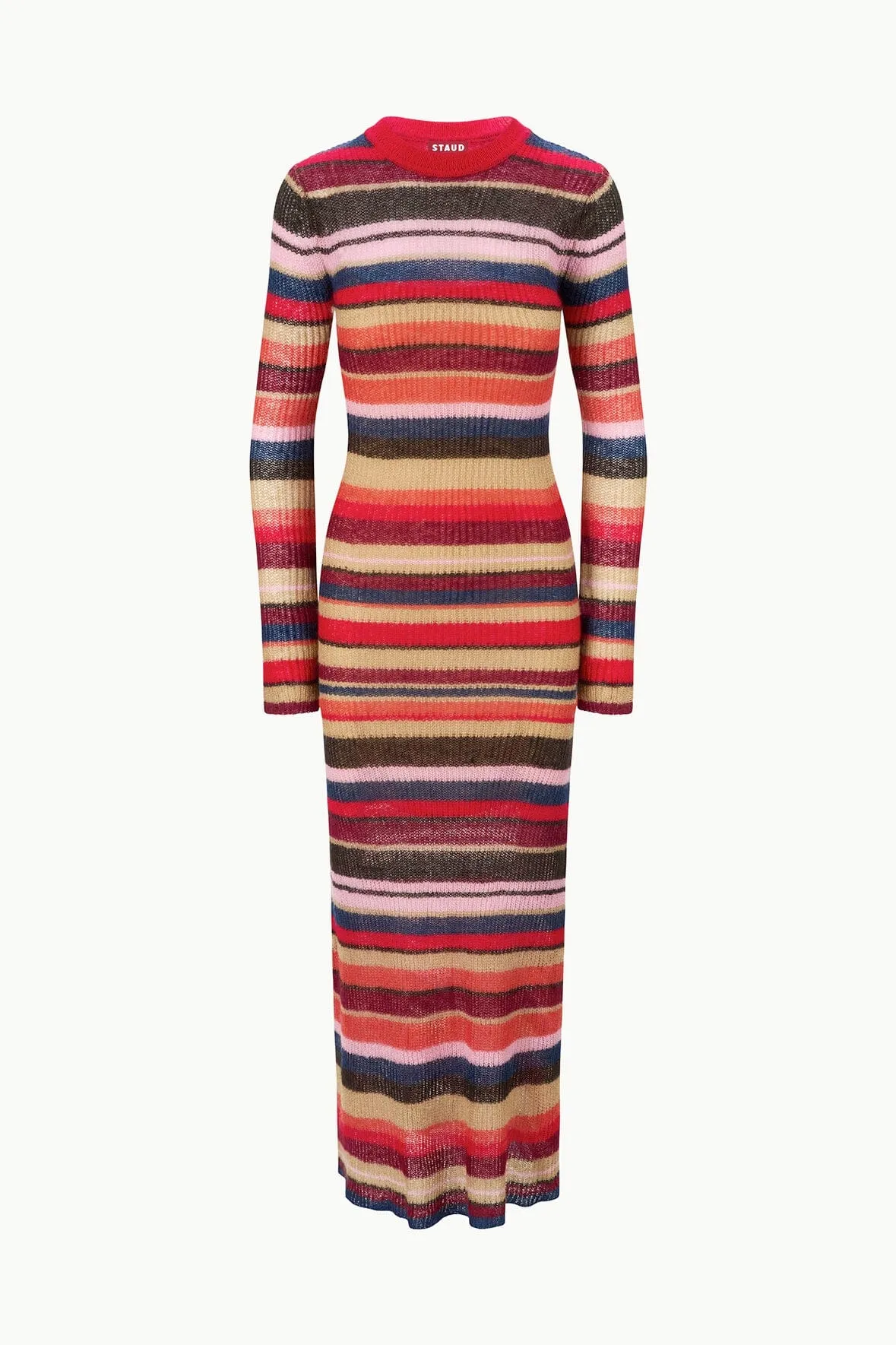 EIZA DRESS | AUTUMNAL FADED STRIPE