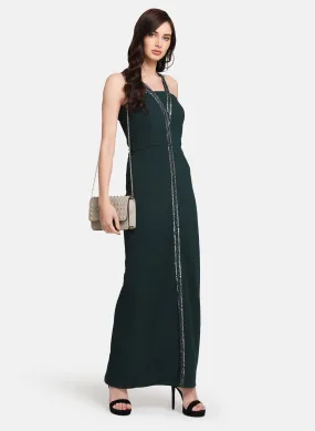 Embellished Cocktail Maxi Dress