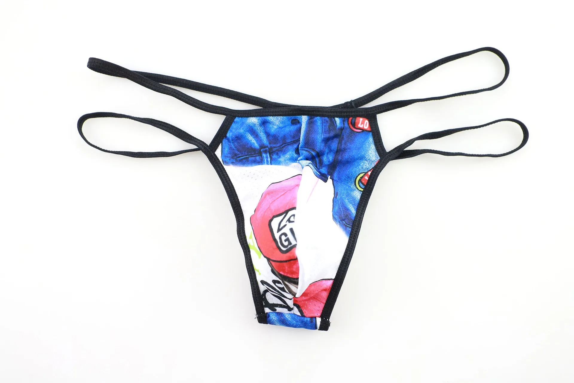 Fashion Sexy Printing Men's Thong