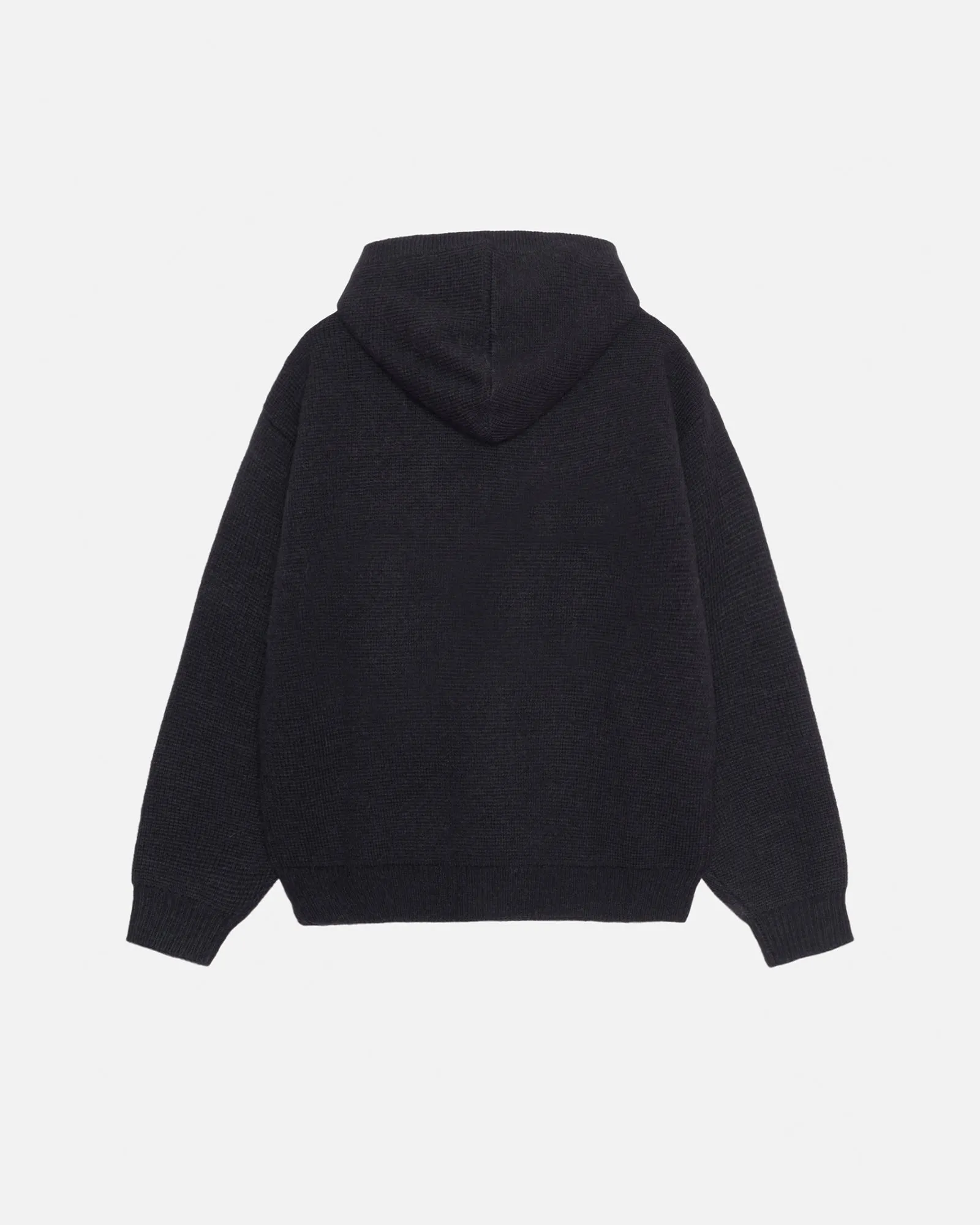 FELT PATCH KNIT HOODIE