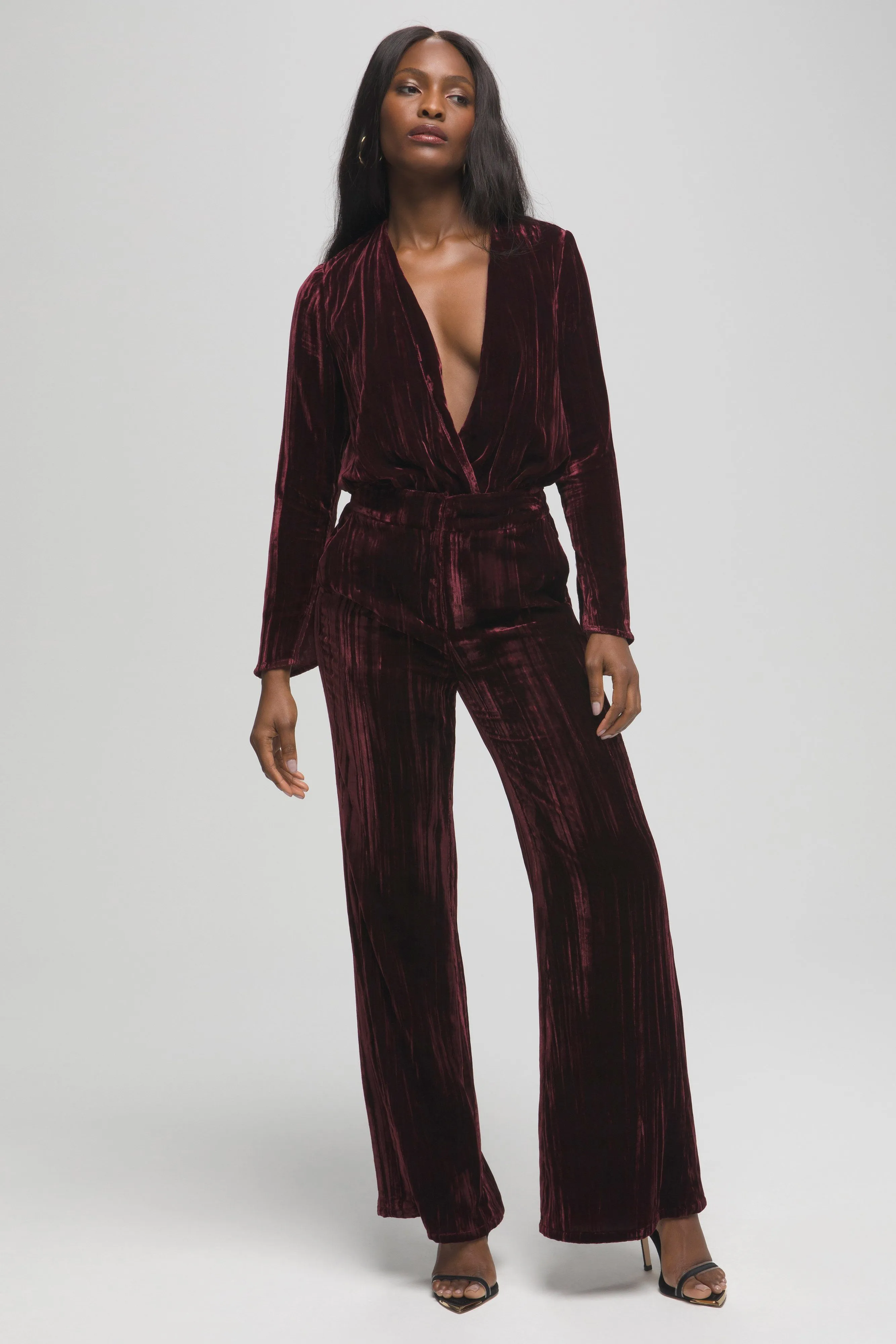 FLARE VELVET PANT | PORT001