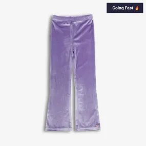 Flared Leggings | Lavender Velvet