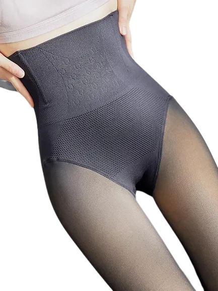 Fleece lined Thermal Warm Butt Lift Elasticity Lounge Ladies Tights