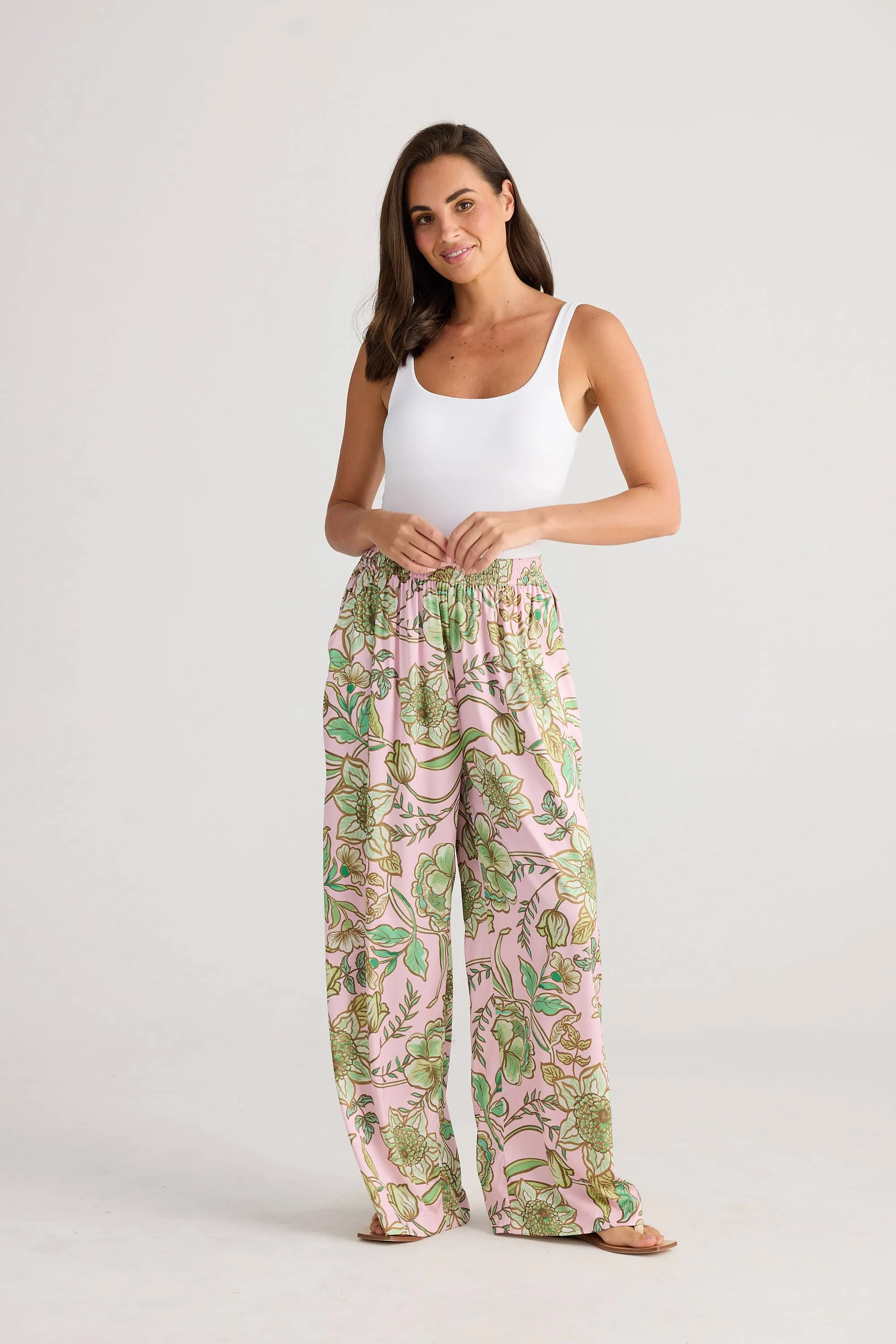 Holiday Playa Pants - Columbian Floral