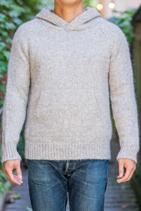 Indi   Ash Nova Hoody - Grey/Walnut Alpaca