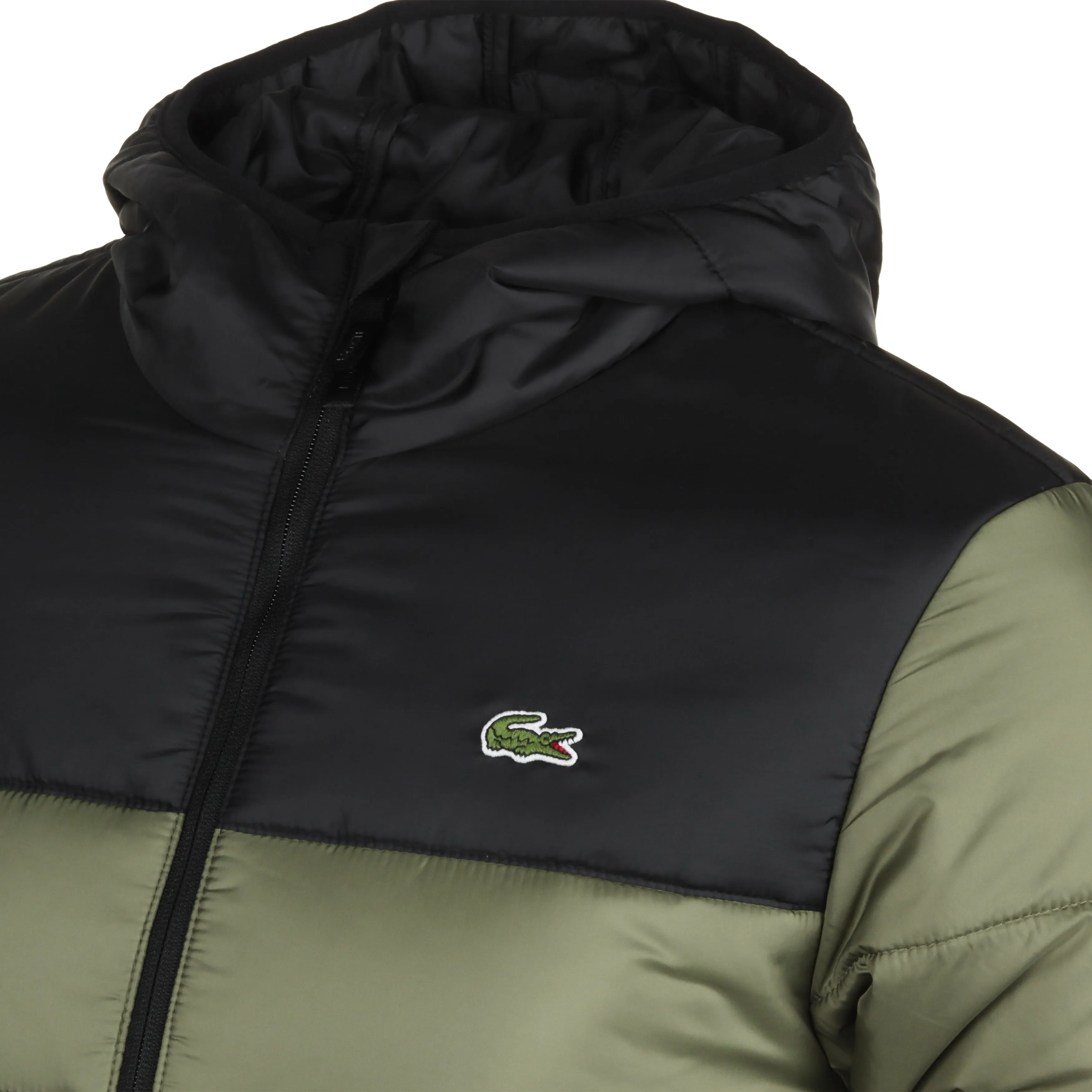 Lacoste Water Repellent Hooded Puffer Jacket