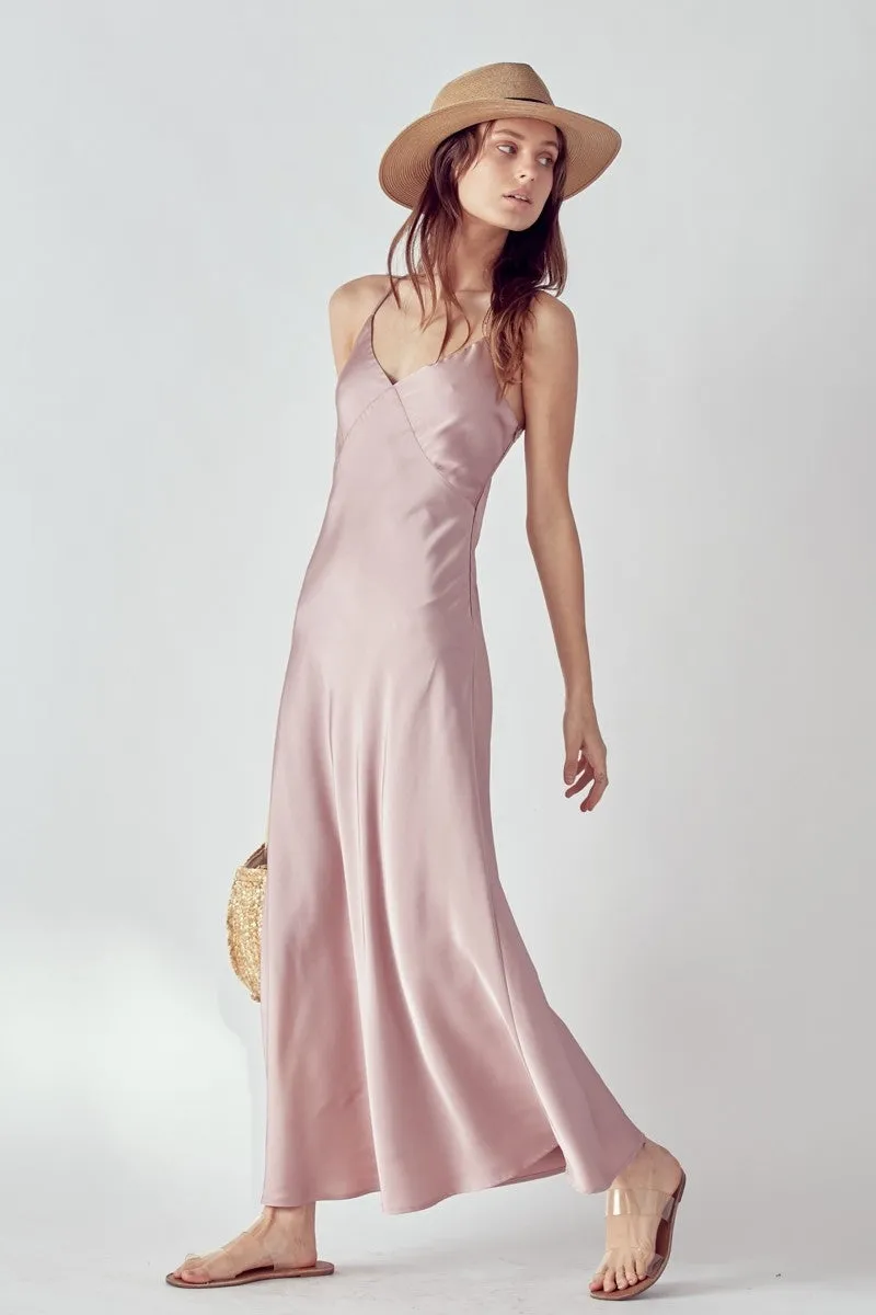 Mauve Slip Maxi Dress