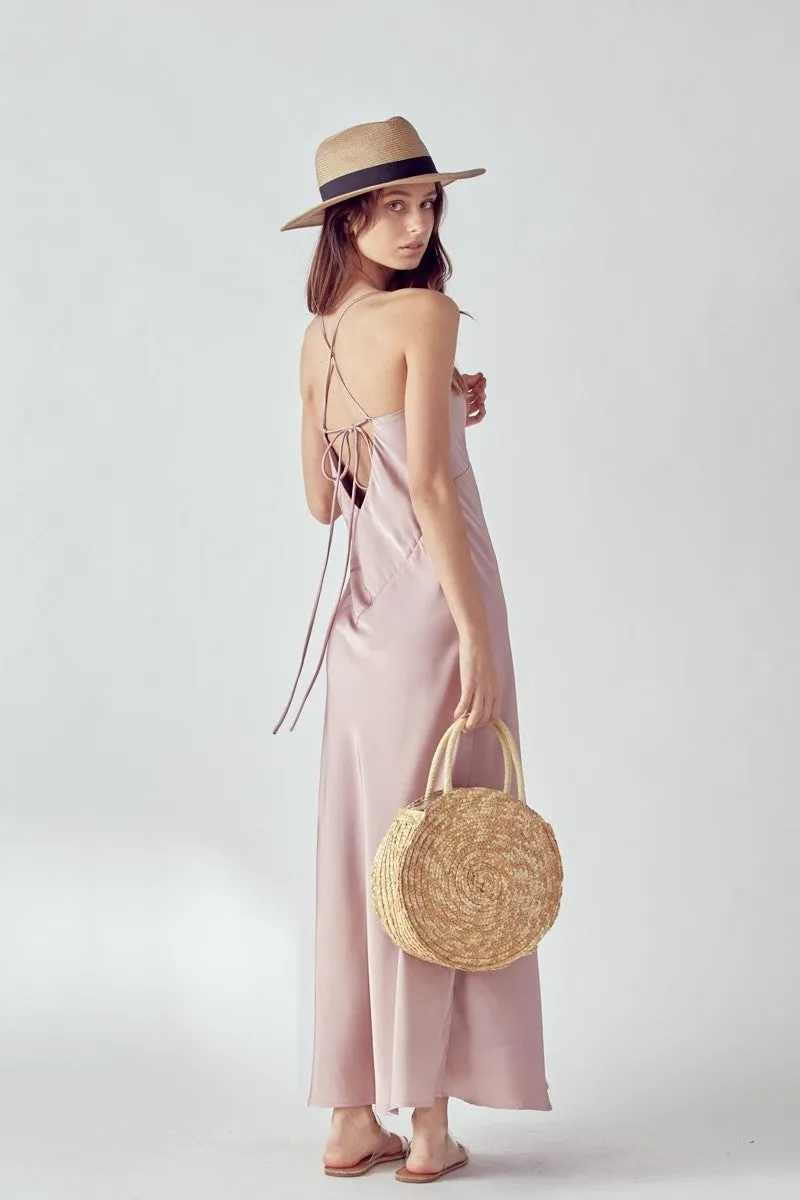 Mauve Slip Maxi Dress