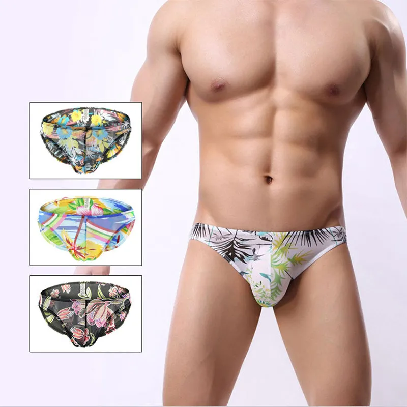 Men's Printed Underwear With Breathable Mesh