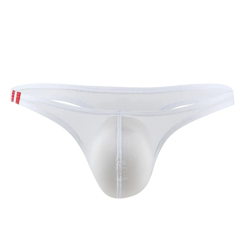 Men's U Convex Pouch Ice Silk Thongs