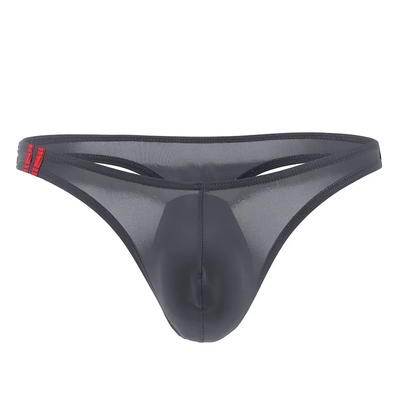 Men's U Convex Pouch Ice Silk Thongs