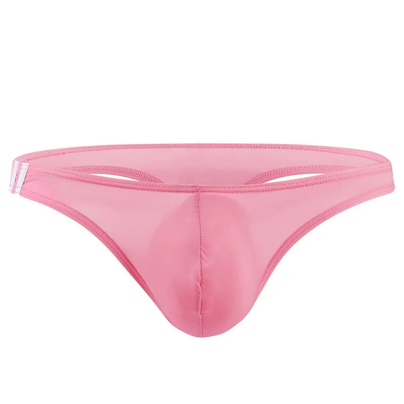 Men's U Convex Pouch Ice Silk Thongs