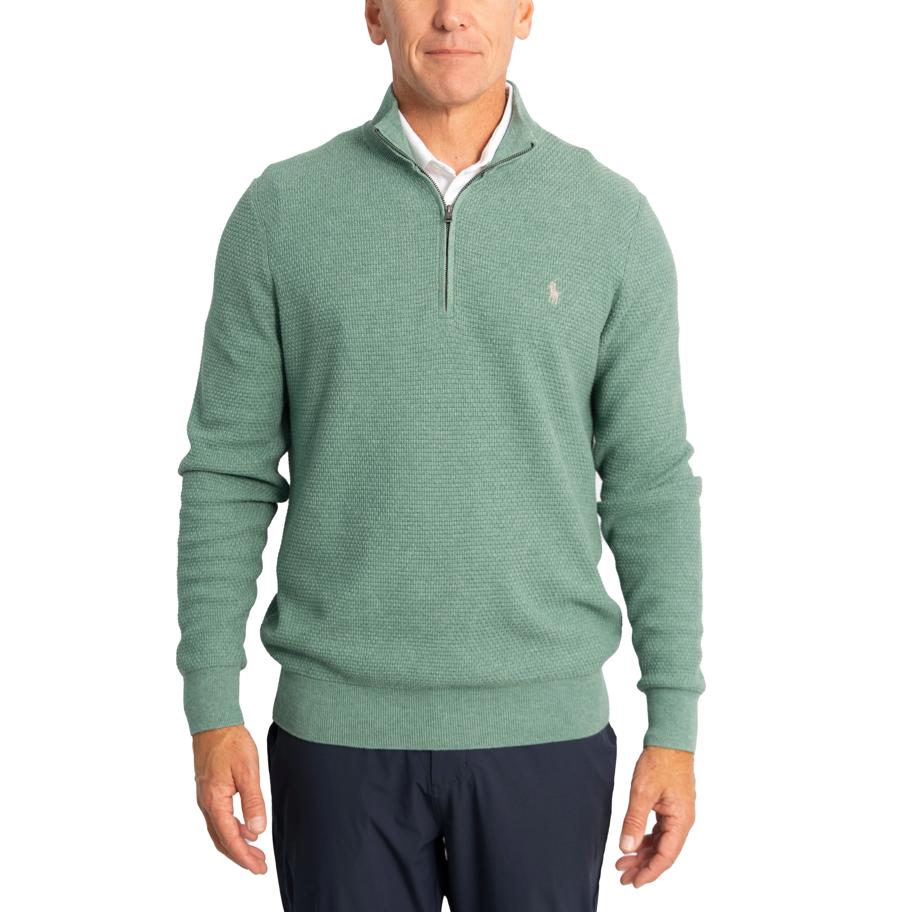 Polo Performance Ralph Lauren COOLMAX 1/4 Zip - Jersey Green