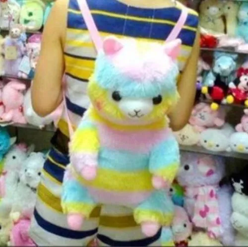 Rainbow Alpaca Backpack