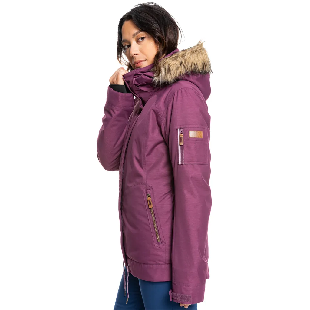 ROXY MEADE WOMENS JACKET PRUNE