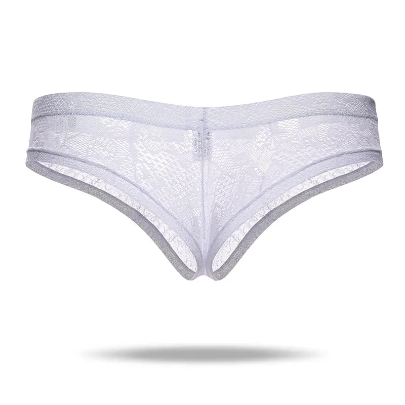 Sexy Translucent Lace  Elastic Nylon Men's Brief