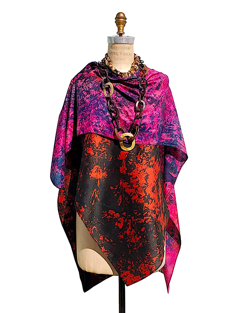 Silk Cape Almost Famous Collection - Magenta