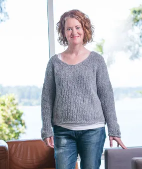 Slouchy Pullover Using Rowan Brushed Fleece