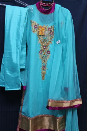 Suit 5574 Embroidered Salwar Kameez Dupatta Floor Length Straight Kameez