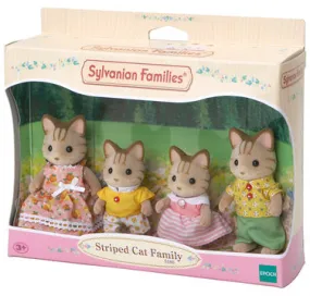 Sylvanian Families Striped Cat Family