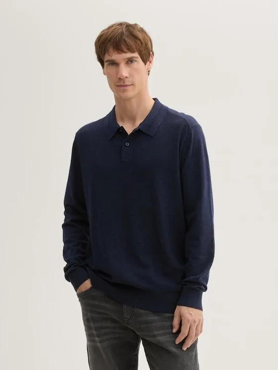 TOM TAILOR - Cosy Structured Knit Polo - 1043193